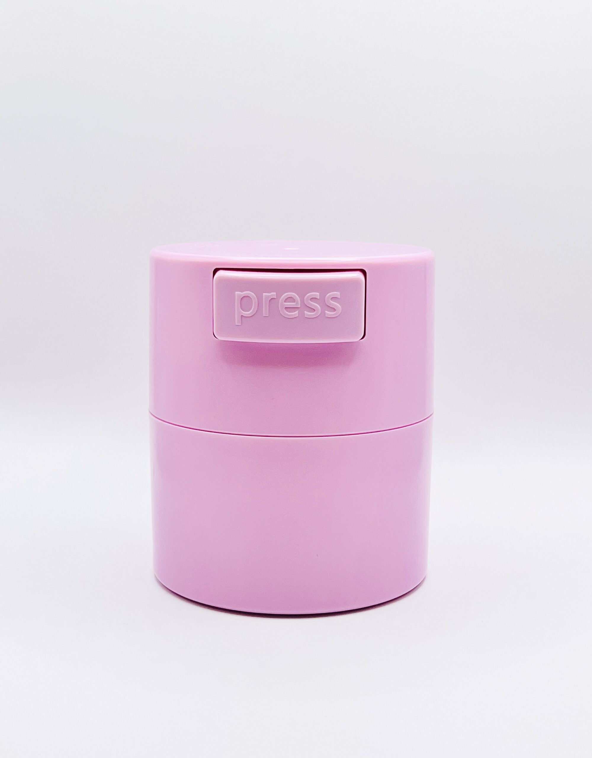 Pink vacuum sealed container